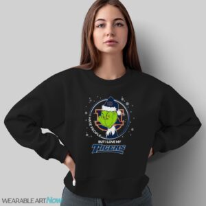 Christmas Grinch Santa I Hate People But I Love My Auburn Tigers Shirt - Sweatshirt