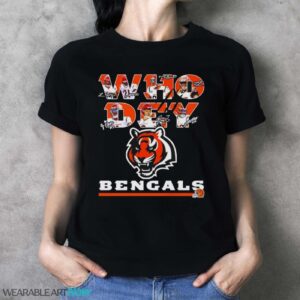 Cincinnati Bengals Football Who Dey signatures shirt - Ladies T-Shirt