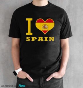 I Love Spain T-shirt - Black Unisex T-Shirt