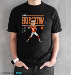 Joe Burrow Cincinnati Bengals 9 signature shirt - Black Unisex T-Shirt