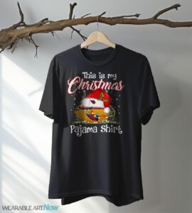 Shirt 4 Sport Teams Fan This Is My Christmas Arizona Cardinals Pajamas Shirt - Black T-Shirt