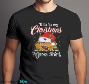 Shirt 4 Sport Teams Fan This Is My Christmas Arizona Cardinals Pajamas Shirt - Men Black T-Shirt