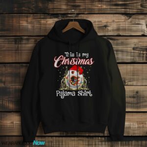 Shirt 4 Sport Teams Fan This Is My Christmas Baltimore Orioles Pajamas Shirt - Black Hoodie