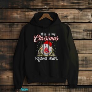 Shirt 4 Sport Teams Fan This Is My Christmas Boston Red Sox Pajamas Shirt - Black Hoodie