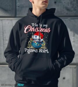 Shirt 4 Sport Teams Fan This Is My Christmas Charlotte Hornets Pajamas Shirt - Men Black Hoodie