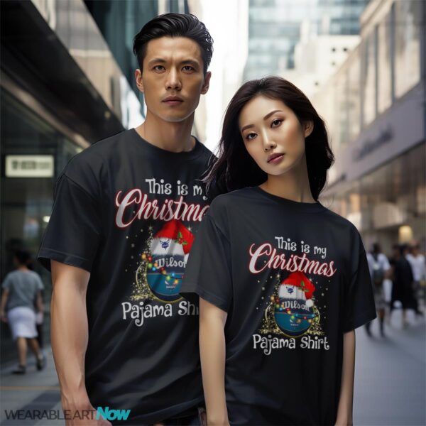 Shirt 4 Sport Teams Fan This Is My Christmas Charlotte Hornets Pajamas Shirt - Black Couple White T-Shirt