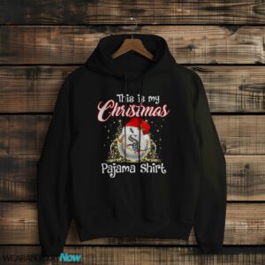 Shirt 4 Sport Teams Fan This Is My Christmas Chicago White Sox Pajamas Shirt - Black Hoodie