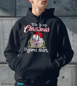 Shirt 4 Sport Teams Fan This Is My Christmas Cleveland Guardians Pajamas Shirt - Men Black Hoodie