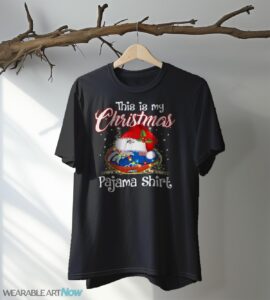 Shirt 4 Sport Teams Fan This Is My Christmas Denver Broncos Pajamas Shirt - Black T-Shirt