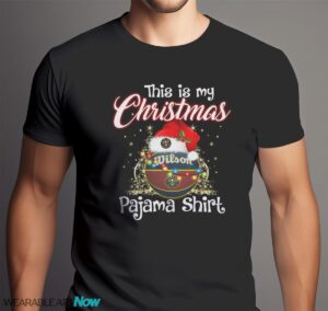 Shirt 4 Sport Teams Fan This Is My Christmas Denver Nuggets Pajamas Shirt - Men Black T-Shirt