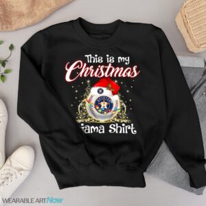 Shirt 4 Sport Teams Fan This Is My Christmas Houston Astros Pajamas Shirt - Black Sweatshirt