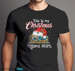 Shirt 4 Sport Teams Fan This Is My Christmas Jacksonville Jaguars Pajamas Shirt - Men Black T-Shirt