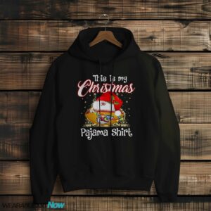 Shirt 4 Sport Teams Fan This Is My Christmas Kansas City Chiefs Pajamas Shirt - Black Hoodie