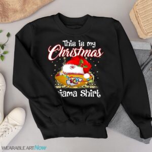 Shirt 4 Sport Teams Fan This Is My Christmas Kansas City Chiefs Pajamas Shirt - Black Sweatshirt