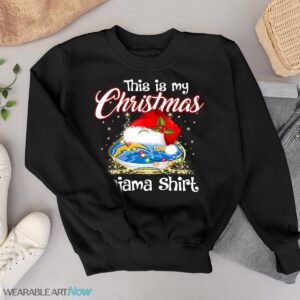 Shirt 4 Sport Teams Fan This Is My Christmas Los Angeles Chargers Pajamas Shirt - Black Sweatshirt