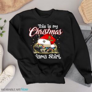 Shirt 4 Sport Teams Fan This Is My Christmas New Orleans Saints Pajamas Shirt - Black Sweatshirt