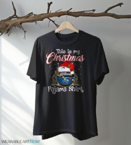 Shirt 4 Sport Teams Fan This Is My Christmas Orlando Magic Pajamas Shirt - Black T-Shirt