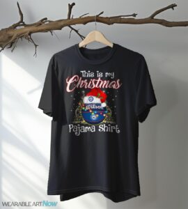 Shirt 4 Sport Teams Fan This Is My Christmas Philadelphia 76ers Pajamas Shirt - Black T-Shirt