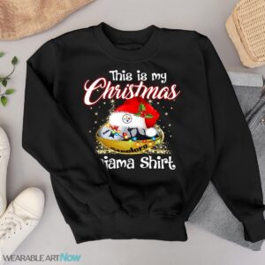 Shirt 4 Sport Teams Fan This Is My Christmas Pittsburgh Steelers Pajamas Shirt - Black Sweatshirt