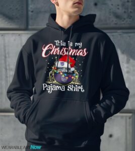 Shirt 4 Sport Teams Fan This Is My Christmas Sacramento Kings Pajamas Shirt - Men Black Hoodie