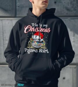 Shirt 4 Sport Teams Fan This Is My Christmas San Antonio Spurs Pajamas Shirt - Men Black Hoodie