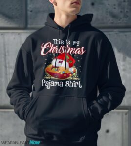 Shirt 4 Sport Teams Fan This Is My Christmas Tampa Bay Buccaneers Pajamas Shirt - Men Black Hoodie