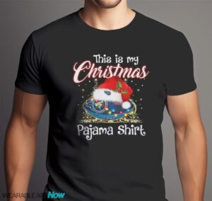 Shirt 4 Sport Teams Fan This Is My Christmas Tennessee Titans Pajamas Shirt - Men Black T-Shirt