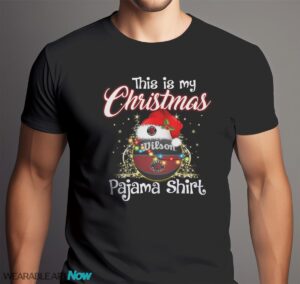 Shirt 4 Sport Teams Fan This Is My Christmas Toronto Raptors Pajamas Shirt - Men Black T-Shirt