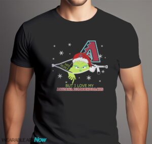 The Grinch I Hate People But I Love Arizona Diamondbacks Christmas T-shirt Product Photo 6