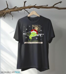 The Grinch I Hate People But I Love Army Black Knights Christmas T-shirt - Black T-Shirt