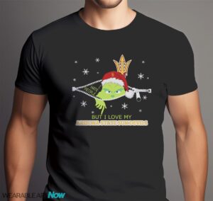 The Grinch I Hate People But I Love Army Black Knights Christmas T-shirt - Men Black T-Shirt