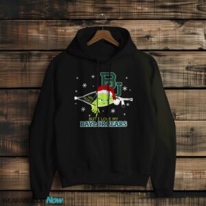 The Grinch I Hate People But I Love Baylor Bears Christmas T-shirt - Black Hoodie