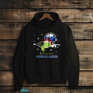 The Grinch I Hate People But I Love Buffalo Sabres Christmas T-shirt - Black Hoodie