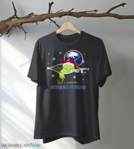 The Grinch I Hate People But I Love Buffalo Sabres Christmas T-shirt - Black T-Shirt