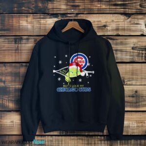 The Grinch I Hate People But I Love Chicago Cubs Christmas T-shirt Product Photo 3