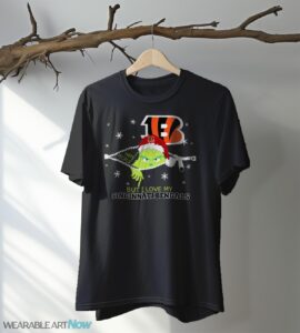 The Grinch I Hate People But I Love Cincinnati Bengals Christmas T-shirt Product Photo 5