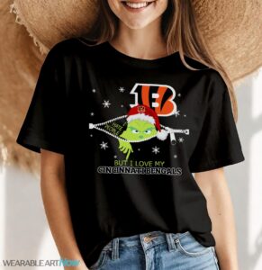 The Grinch I Hate People But I Love Cincinnati Bengals Christmas T-shirt Product Photo 7