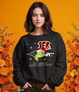 The Grinch I Hate People But I Love Cincinnati Bengals Christmas T-shirt Product Photo 8