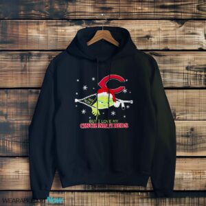 The Grinch I Hate People But I Love Cincinnati Reds Christmas T-shirt Product Photo 3