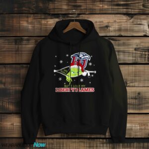 The Grinch I Hate People But I Love Liberty Flames Christmas T-shirt - Black Hoodie