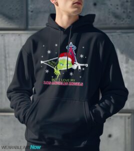 The Grinch I Hate People But I Love Los Angeles Angels Christmas T-shirt Product Photo 2