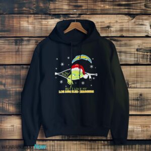 The Grinch I Hate People But I Love Los Angeles Chargers Christmas T-shirt Product Photo 3