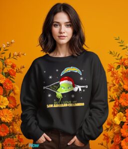 The Grinch I Hate People But I Love Los Angeles Chargers Christmas T-shirt Product Photo 8