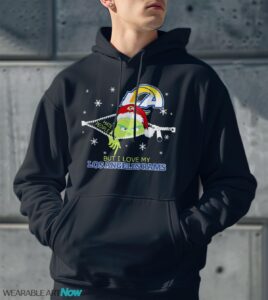 The Grinch I Hate People But I Love Los Angeles Rams Christmas T-shirt Product Photo 2