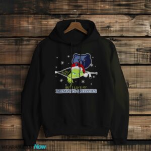 The Grinch I Hate People But I Love Memphis Grizzlies Christmas T-shirt - Black Hoodie