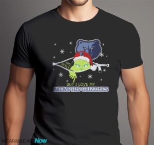 The Grinch I Hate People But I Love Memphis Grizzlies Christmas T-shirt - Men Black T-Shirt