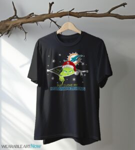 The Grinch I Hate People But I Love Miami Dolphins Christmas T-shirt Product Photo 5