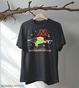 The Grinch I Hate People But I Love Minnesota Golden Gophers Christmas T-shirt - Black T-Shirt