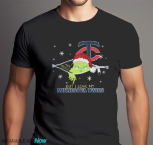 The Grinch I Hate People But I Love Minnesota Twins Christmas T-shirt Product Photo 6