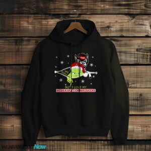 The Grinch I Hate People But I Love Nebraska Cornhuskers Christmas T-shirt - Black Hoodie